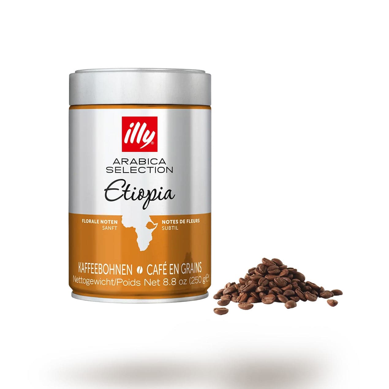 Кафе на зърна illy Arabica Selection Ethiopia, кутия 250 g, Снимка 2