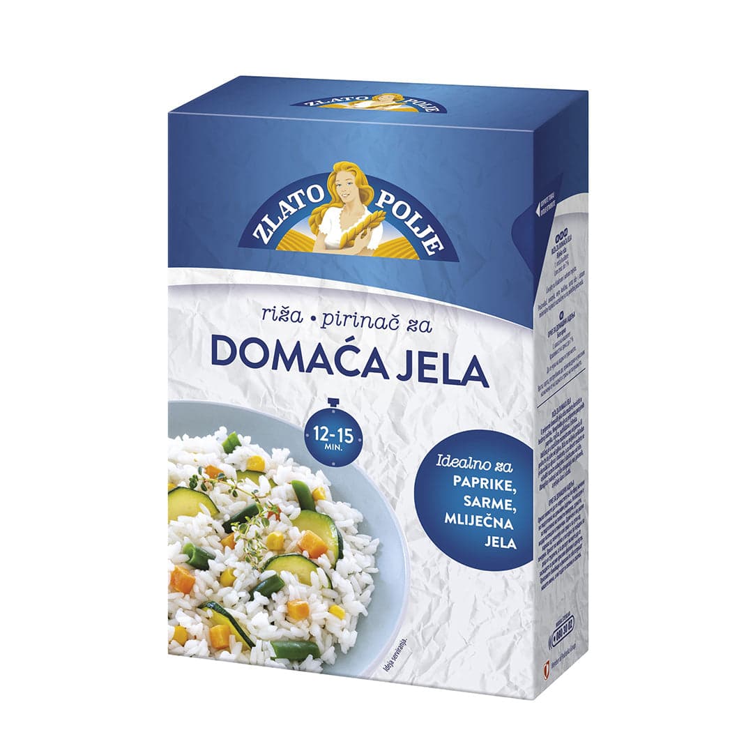 Бял кръгъл ориз за домашна кухня Zlato Polje, Снимка 1