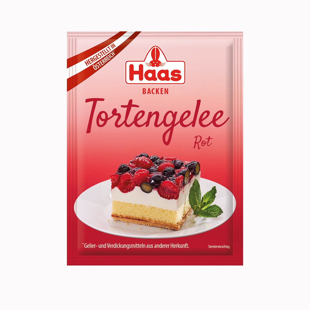 Червено желе за торти