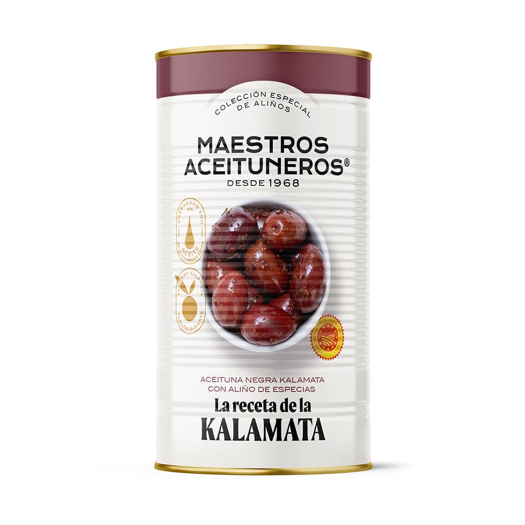 Маслини KALAMATA с подправки и зехтин, 1400 g, Снимка 1