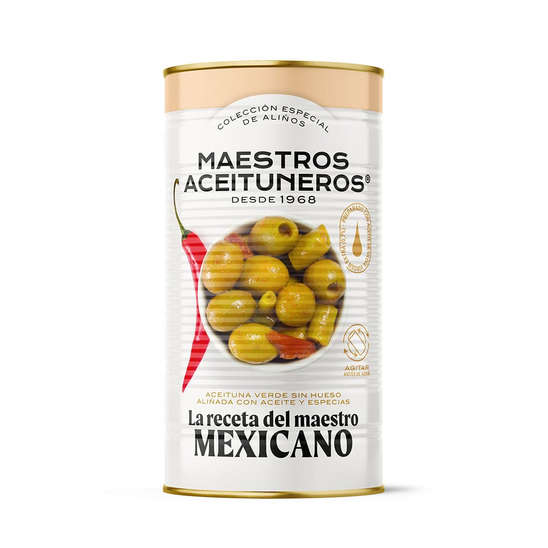 Маслини MEXICANO с кайенски пипер, 1400g, Снимка 1