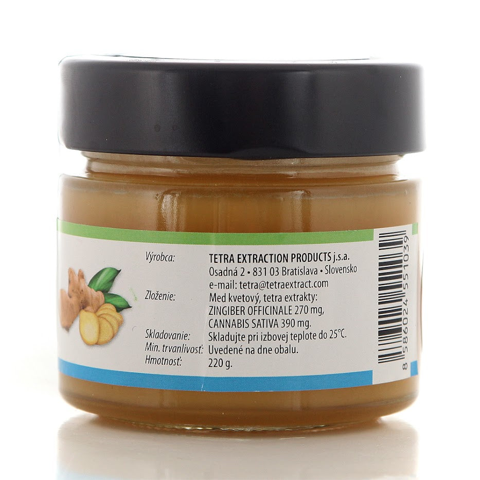 Терапевтичен мед с тетра екстракт (CBD) от джинджифил, 30гр / 220гр от EVOO.bg