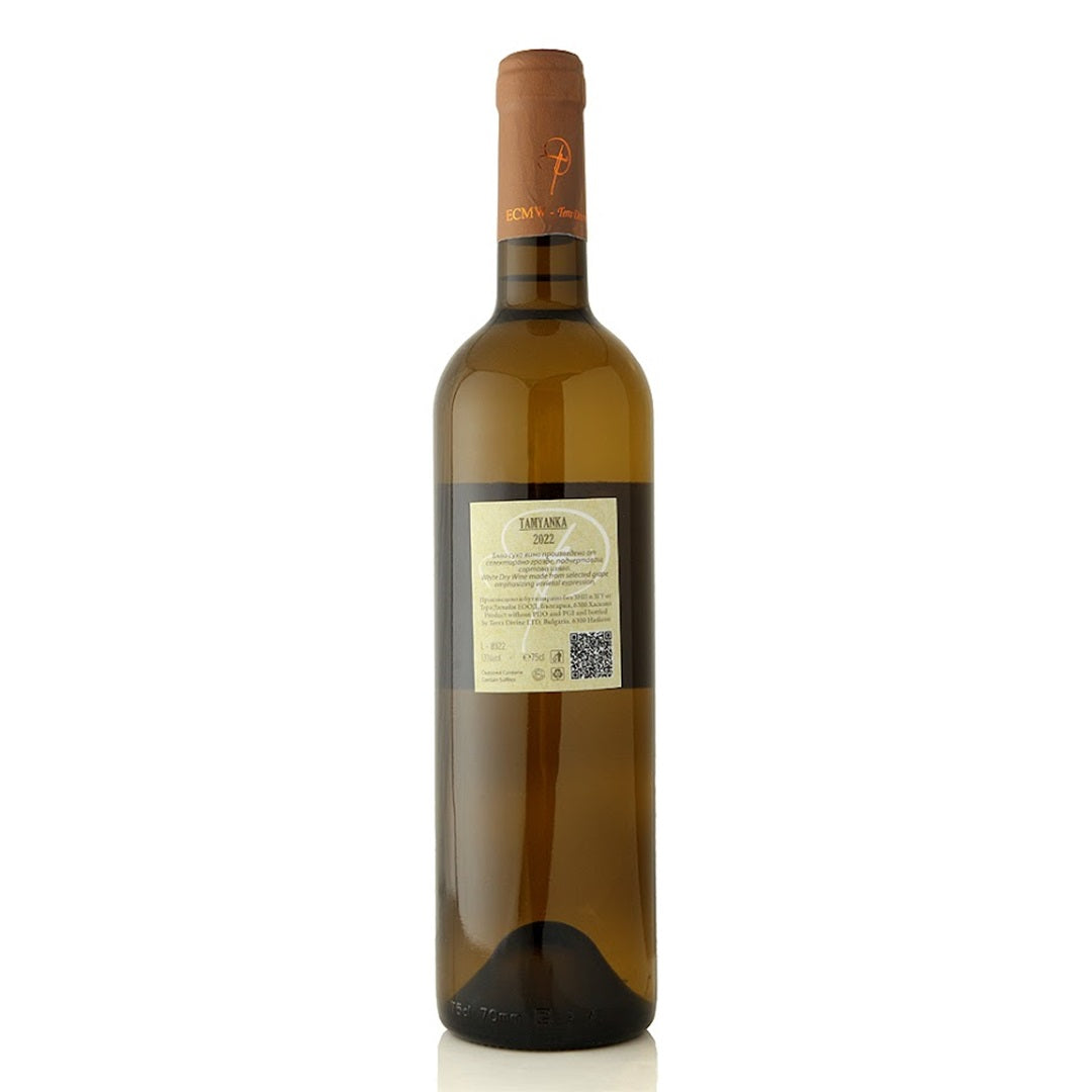 Вино, ТАМЯНКА, бяло, от TERRA DIVINE, 750мл, бутилка / 6 бутилки от EVOO.bg