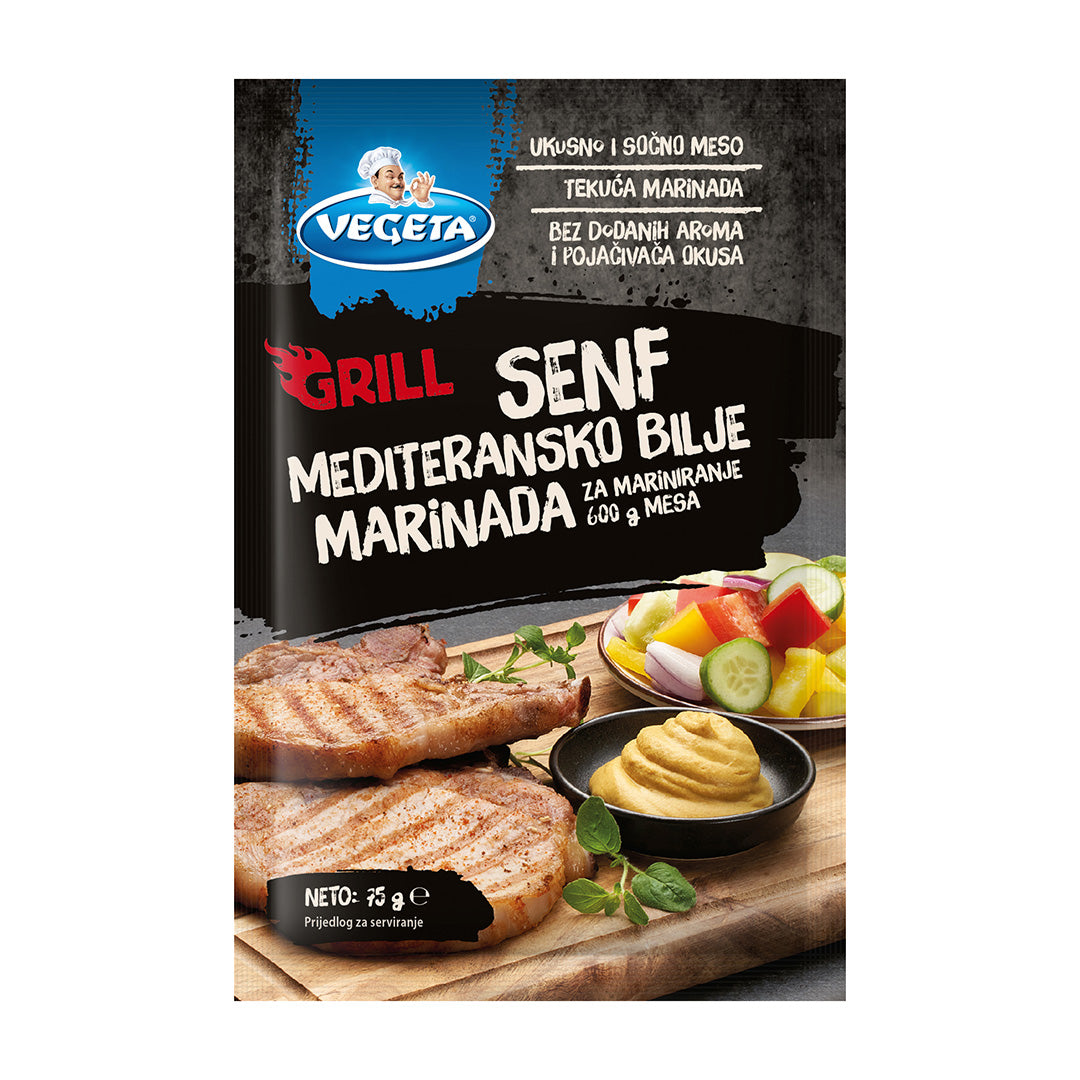 Vegeta Grill Senf Марината с горчица и средиземноморски билки, течна от evoo.bg